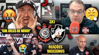 REAÇÕES dos VASCAÍNOS FURIOSOS com a DERROTA - CORINTHIANS 3X1 VASCO [REACT BRASILEIRÃO 2024]