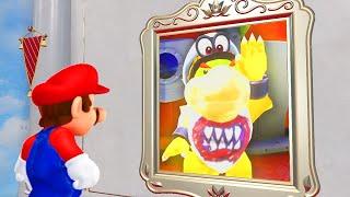 What happens when Mario enters Bowser Jr's Painting in Super Mario Odyssey?