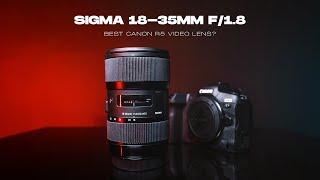 Sigma 18-35mm f/1.8 / Best Video Lens for the R5? / PLUS MIST FILTER GIVEAWAY
