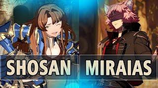 GBVSR:Shosan (Zeta) Vs Miraias (Seox Sinborne Redeemer)| High Level Gameplay.