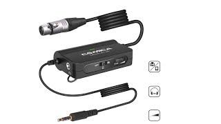 Comica LinkFlexAD1 Microphone Preamp Xlr to 3.5mm Audio Adapter in 4k UHD