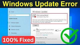 Windows Update Error Encountered 0x80070643 Windows 10/11 | Fix Windows Update Error (Quick & Easy)