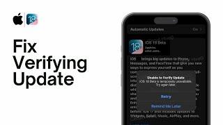 How To Fix Verifying Update On Iphone iOS 18 /Verify Update Iphone Stuck/Verify Update Failed (2024)