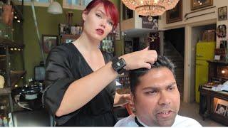 RED head MODEL creates MAGIC with Razor 🪒 2025