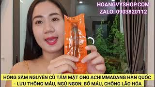 [REVIEW] HỒNG SÂM NGUYÊN CỦ TẨM MẬT ONG ACHIMMADANG HÀN QUỐC | ZALO : 0903.820.112