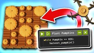 How to Automate Farming Pumpkins (Poorly) Using Python Code