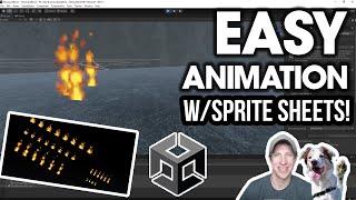 Creating an ANIMATION from SPRITE SHEETS in Unity!