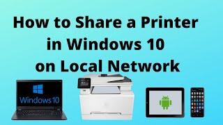 How to Share a Printer in Windows 10 on Local Network