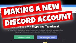 How To Create A NEW Discord User Account
