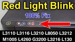 Epson L3100, L3110, L3115, L3116, L3150 red light blink Solutions // Service Required Solutions