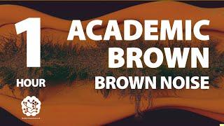 Academic Brown | 1 hr | Brown Noise: A Sonic Wellness Journey | Meditation, Study, Focus, Calming