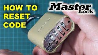 HOW TO CHANGE MASTER LOCK COMBINATION CODE