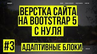 Верстка сайта Bootstrap 5 - Адаптивные блоки с паралаксом