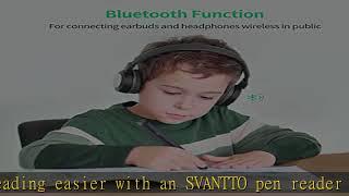 SVANTTO Pen Scanner, Text to Speech Device for Dyslexia, OCR Digital Highlighter Pen Reader, Exam R