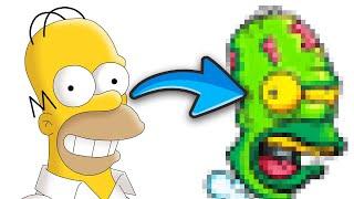 Drawing Homer Simpson But As A Deadly Zombie!