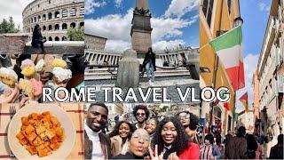 ROME TRAVEL VLOG | travel w me to rome, exploring the city,sightseeing, girls trip,lots of fun