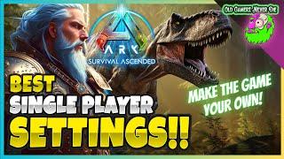 Ark Survival Ascended - Best Single Player Settings!