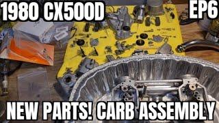 1980 CX500D new carb parts and assembly