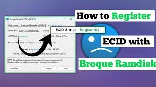 Broque Ramdisk, How to Register Ecid with Broque Ramdisk - Broque Ecid telegram Registration