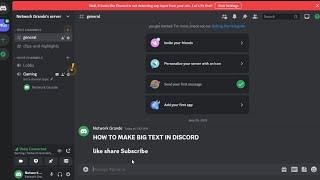 HOW TO MAKE BIG TEXT IN DISCORD