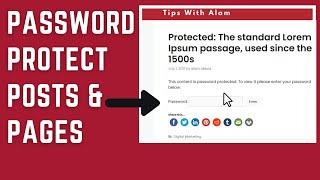 How To Password Protect Pages And Posts In Wordpress (without a plugin)