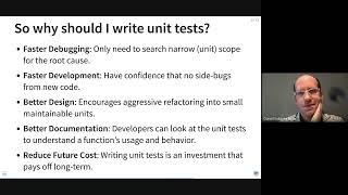 Statistical Software Engineering 101: Unit Testing for R Developers - The Basics