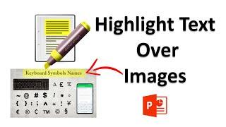 How to Highlight Text Over Image In PowerPoint