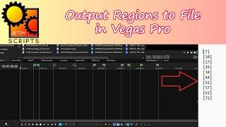 Output Regions to a Text File in Vegas Pro