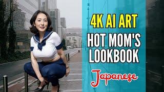 【AI ART】Hot Mom's Japanese Pretty Elegant Women  - Ai Lookbook Girl,ai sexy girl,bbw