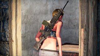 M249 за двумя дверьми... Rust/Раст