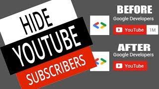 How To Hide YouTube Subscribers - Hide Channel Subscriber Count