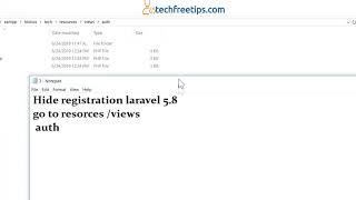 Hide registration laravel 5.8