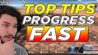 Top TIPS to Progress FAST! Early to Endgame! | Eternal Evolution