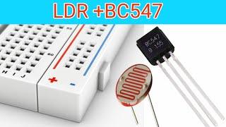 Dark sensor circuit (Active low) || Control LED light by LDR