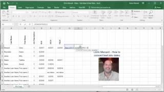 Excel - convert Text to Dates with Text function by Chris Menard