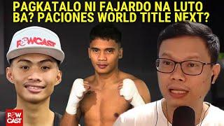 Miel Fajardo Talo ba Talaga? AJ Paciones Next world Champ?