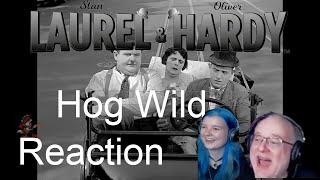 Laurel & Hardy – 𝐇𝐨𝐠 𝐖𝐢𝐥𝐝 (1930) -Dad&DaughterFirstReaction