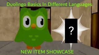 Duolingo Basics In Different Languages - New Item Showcase