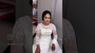 Christian wedding makeover #wedding #nagercoilmua #weddinghairstyles #abikrishmua