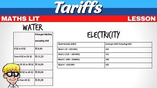 Tariffs Maths literacy  Water and Electricity