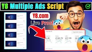 100% working y8 multiple ads Adsense Script | y8 Adsense Script | How to live y8 ads on blogger #y8