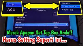 Setting Daya Antena Set Top box || Fungsi Kode pos Pada STB || Setting LCN Set Top box