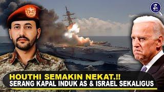 KAPAL PERANG AS DIBOMBARDIR RUDAL HOUTHI! Pertarungan Houthi & AS Di Laut Merah Semakin Membara