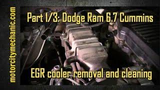 Part 1/3: Dodge Ram Cummins 6.7 diesel EGR cooler removal and cleaning