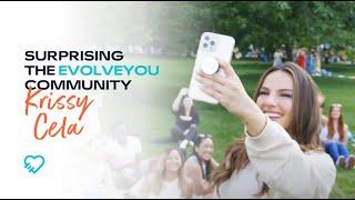 Krissy Cela Surprises EvolveYou Community at Hyde Park