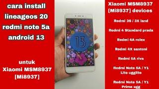 cara pasang custom rom redmi note 5A lineageos 20 android 13 | Retrofit Dynamic Partitions Rom