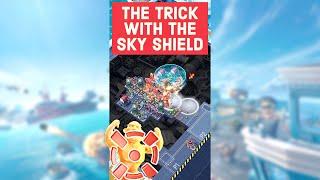 the TRICK with the SKY SHIELD - Warships on BOOM BEACH