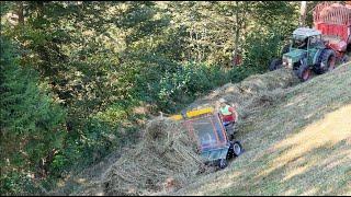 Heuernte mit Allroundmax und Brielmaier im Steilhang ️