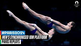 Men's Synchronised 10m Platform Final | Full Replay | Paris Replays