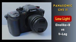 Panasonic GH5 II Low Light Cinelike-D vs V-Log